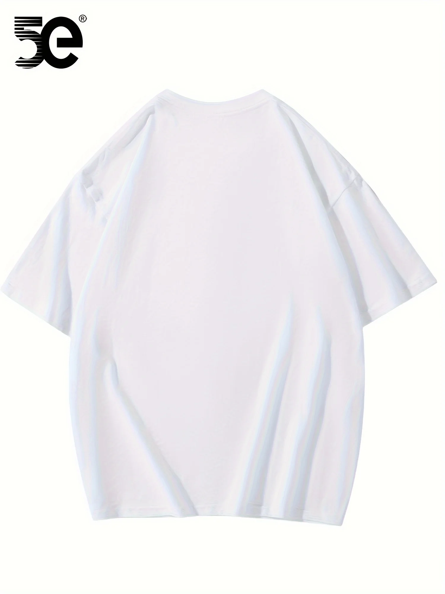 100% Pure Cotton Men's Loose T-Shirt Breathable Short-Sleeved Round Neck Minimalist Solid Color Multi-Color Optional