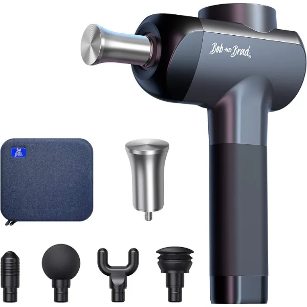 

BOB AND BRAD X6 Pro Massage Gun Deep Tissue Percussion with Metal Head for Cold or Heat Therapy