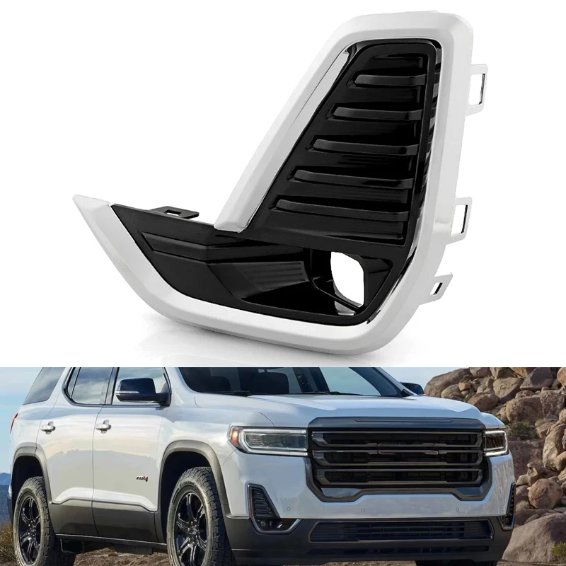 

For GMC Acadia 2020 2021 2022 2023 Car Front Fog Lamp Cover Trim Fog Lamp frame hole Grill Bezel Accessories 84904732 84904733