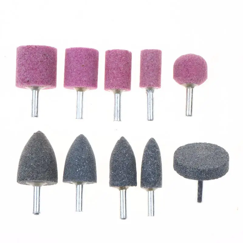 1Set Metal Grinding Stone Set Polishing Sanding Rust Removal Deburring Grinding Wheel Sandpaper 1/4