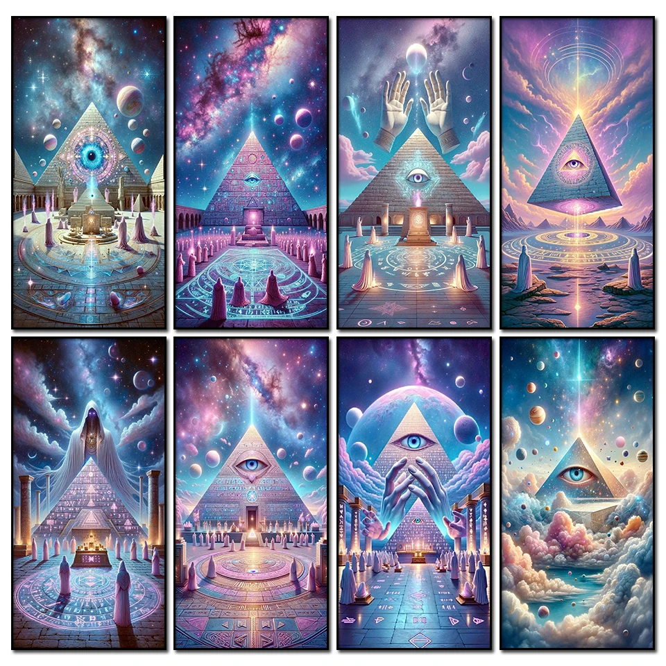 Mysterious religious rituals Diy Diamond Painting Sale Full Diamond Mosaic Church Landscape Picture Of Rhinestones Home Decor