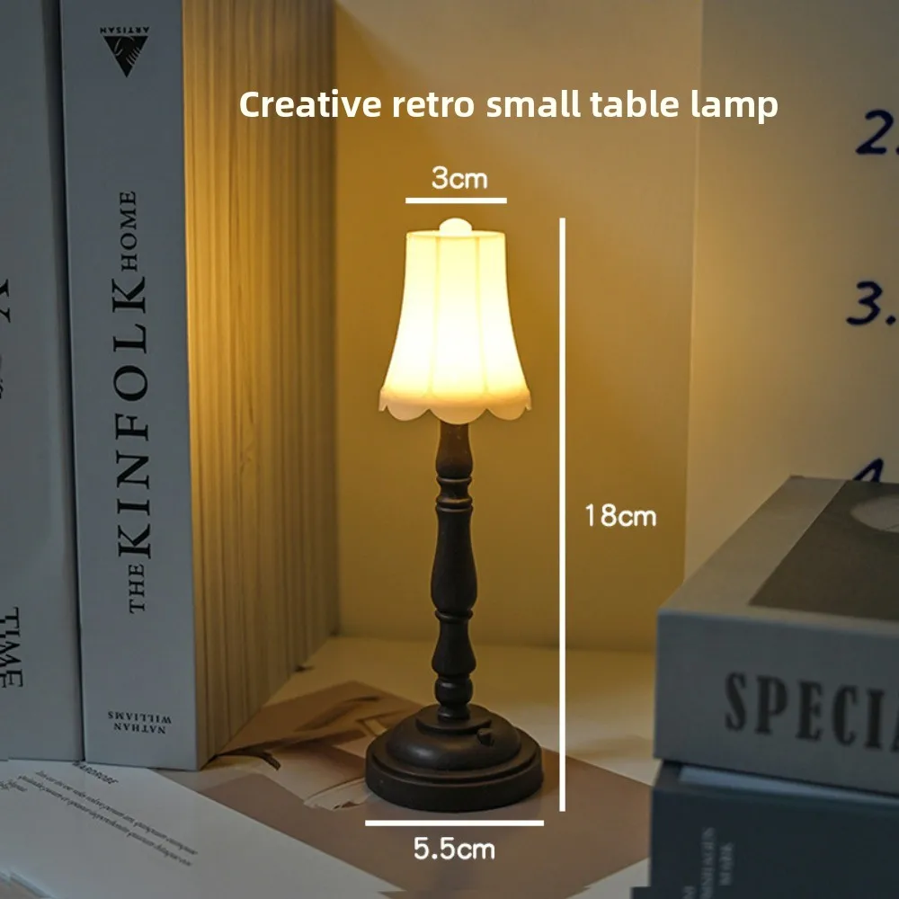 ضوء ليلي LED عتيق - مصباح طاولة على الطراز الأوروبي لغرفة النوم بجانب السرير هدية تمثال ديكور محيطة إبداعية #4