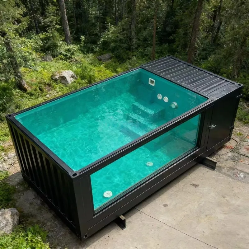 Easy Assembly Container Pool No Complex Construction Shipping Container Swimming Pool for Home DIY Installation