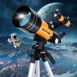 ALLFOCUS ASTRONOMICAL TELESCOPE, 70mm APARTURE REFRATOR (15x-150X) TERALBLE TRAVEL TELESCOPE WITH Phone Adapter & Wireless Remote, Best Gift For Kids 8 Main Telescope Sales - №6