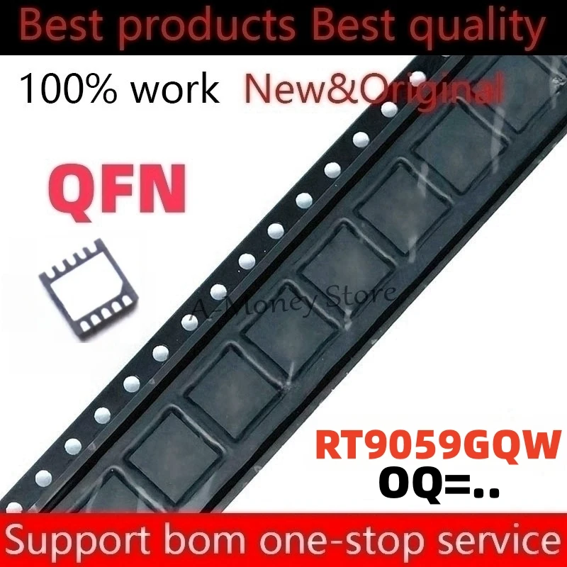 

(5pcs)RT9059 RT9059GQW 0Q=.. OQ=.. QFN-10