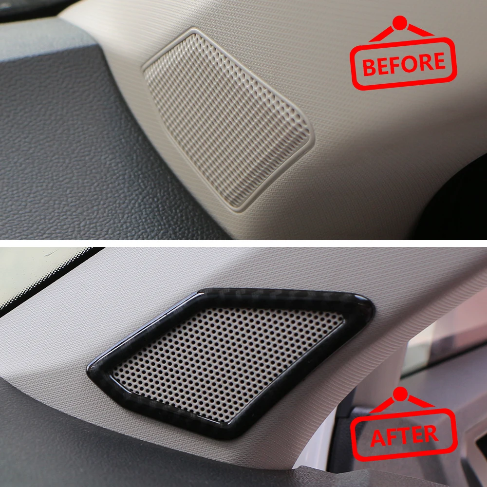 For Volkswagen Vw T-Roc TROC 2018 2019 2020 2021 2022 Interior A Pillar Stereo Speaker Cover Trim Decoration Car Styling