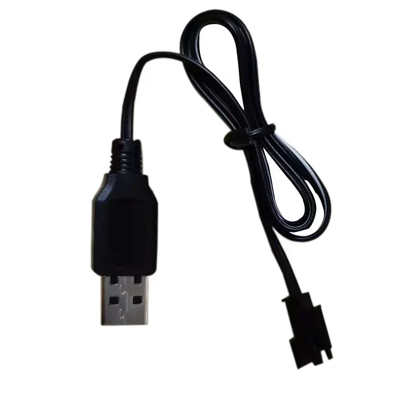 3.6V 4.8V 6V 7.2V Cabo adaptador de carregador USB preto universal para helicóptero drone Sky Viper