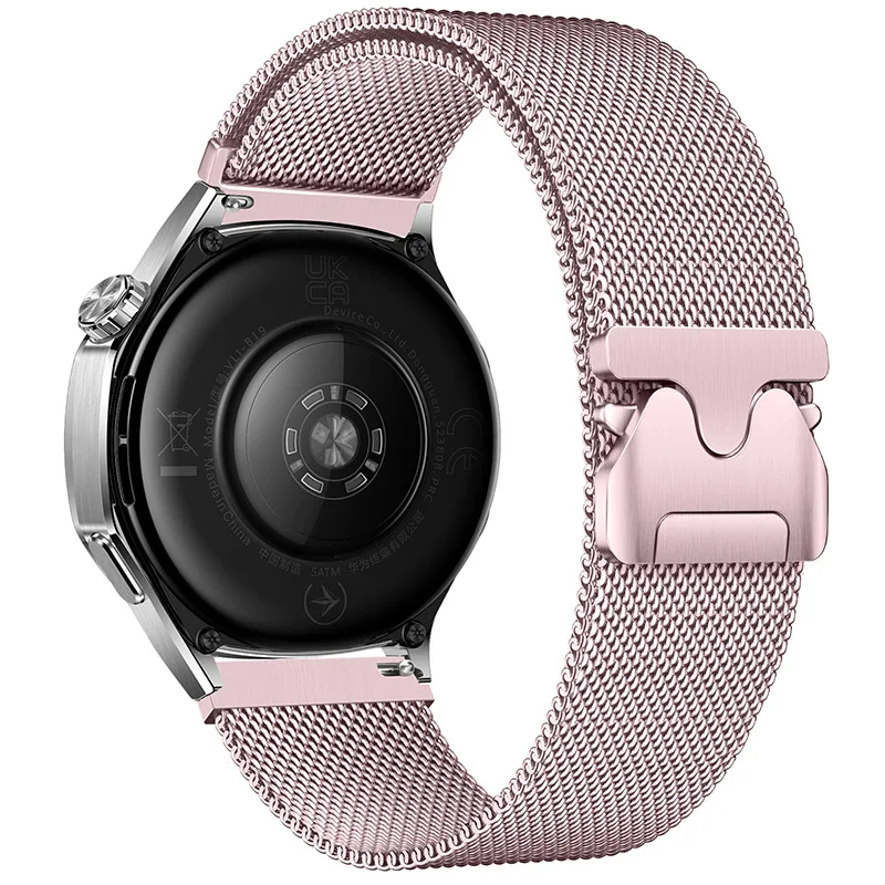 حزام مغناطيسي لساعة هواوي GT5 GT4 GT3 حزام ساعة نسائي لساعة هواوي GT5 Pro 46 مللي متر سوار كوريا معدني 22 مللي متر معصمه