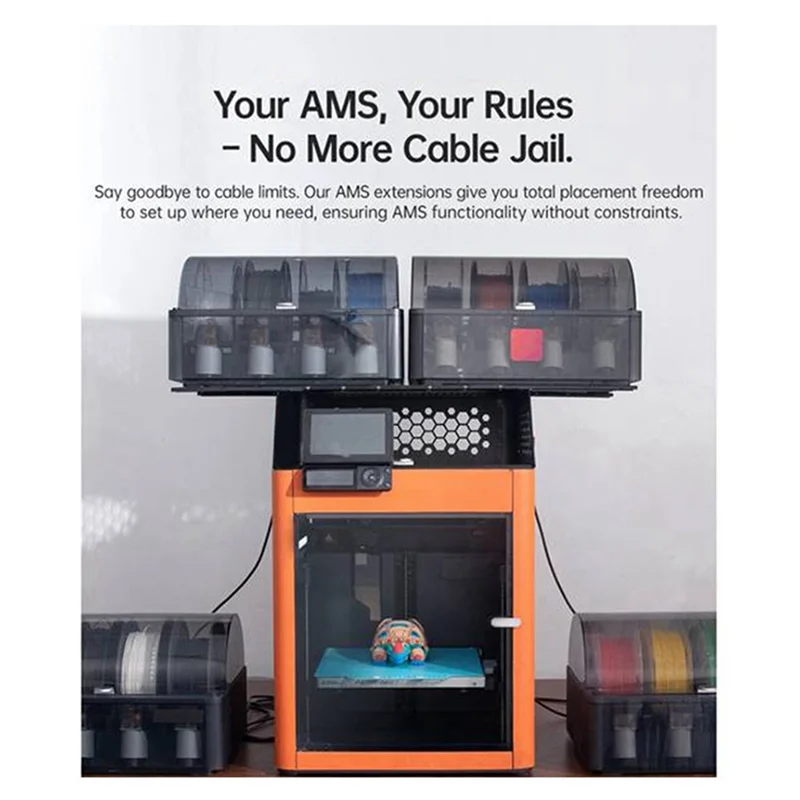 【اشتريها الآن!】 كابل AMS Panda 4 دبابيس ذكر إلى ذكر كابل Panda AMS مع حلقة مغناطيسية لمختبر Bambu P1P P1S X1C H2D A1 A1 Mini