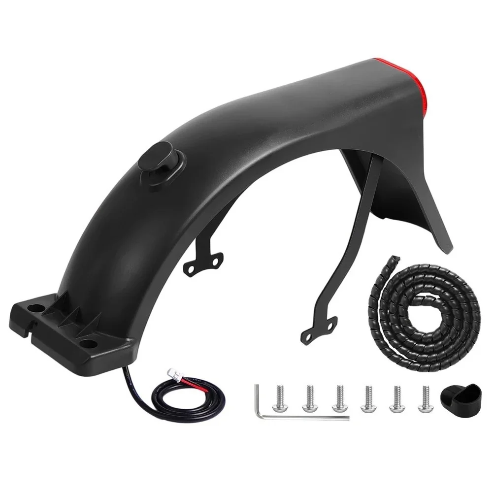 Electric Scooter Part Mudguard With Bracket Essential Parts Included Precise Compatibility Daily Wear Resistant