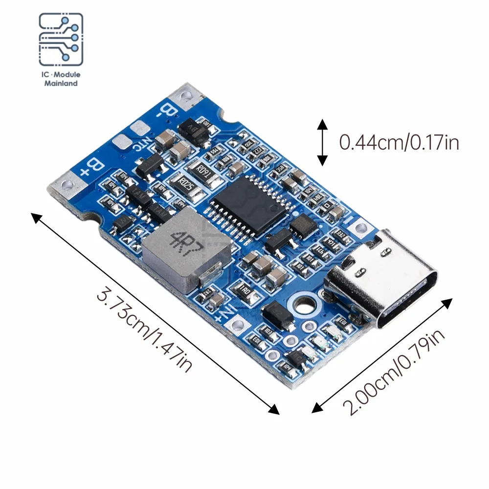 2S 3S 4S Lift Voltage Fast Charge Type-C USB Li-ion Battery Module Supports QC Fast Charging with Temperature Protection