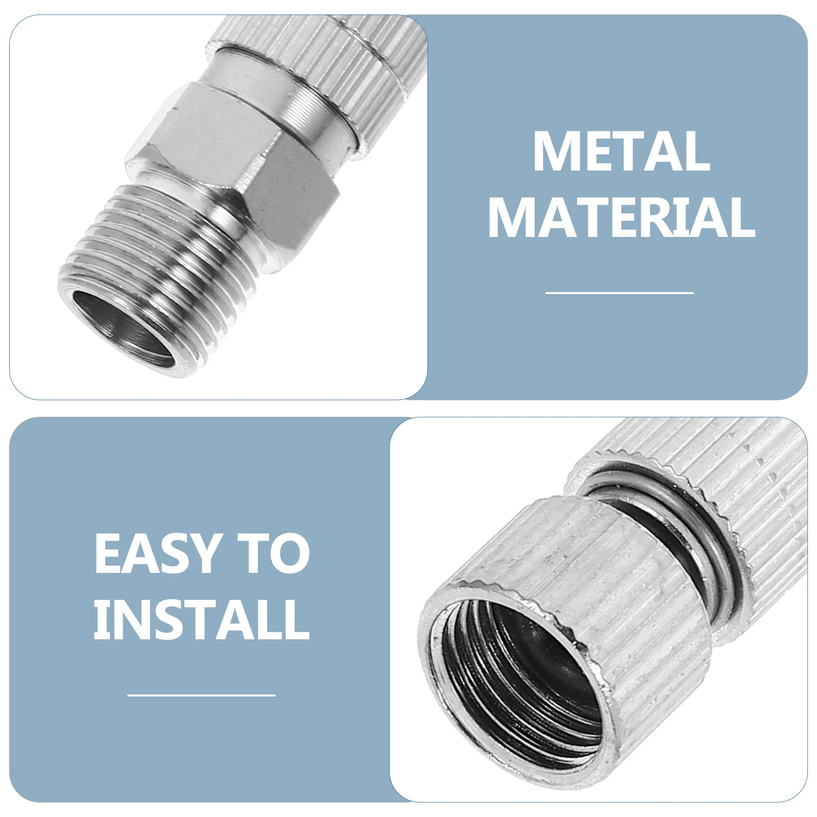 

Airbrush Connector 1/8 Inch Outer To Inner Thread Quick Release Coupling For Spray Gun No Leakage Durable Accessory Tool