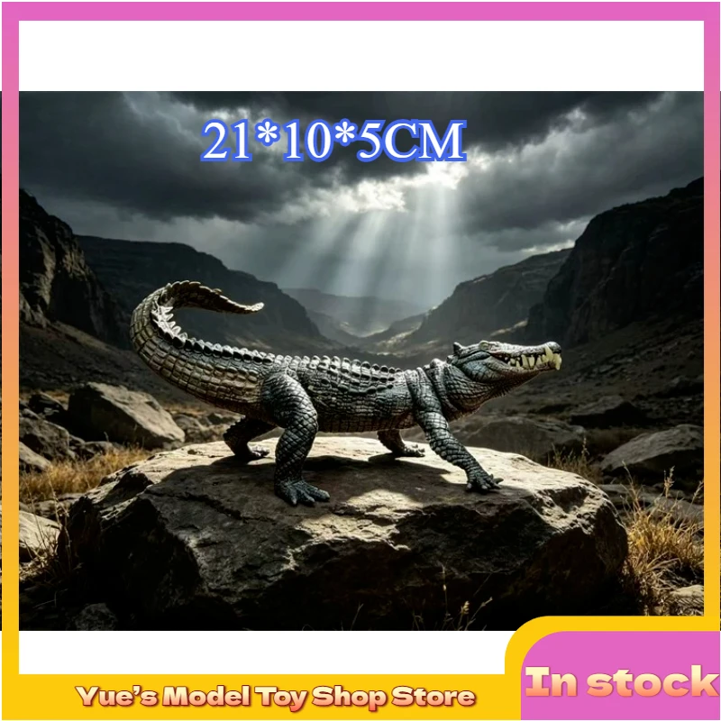 

【In Stock】Jurassic Boar Crocodile 55056 Dinosaur Animation Model Toy Collection Gift Size 21*10*5CM