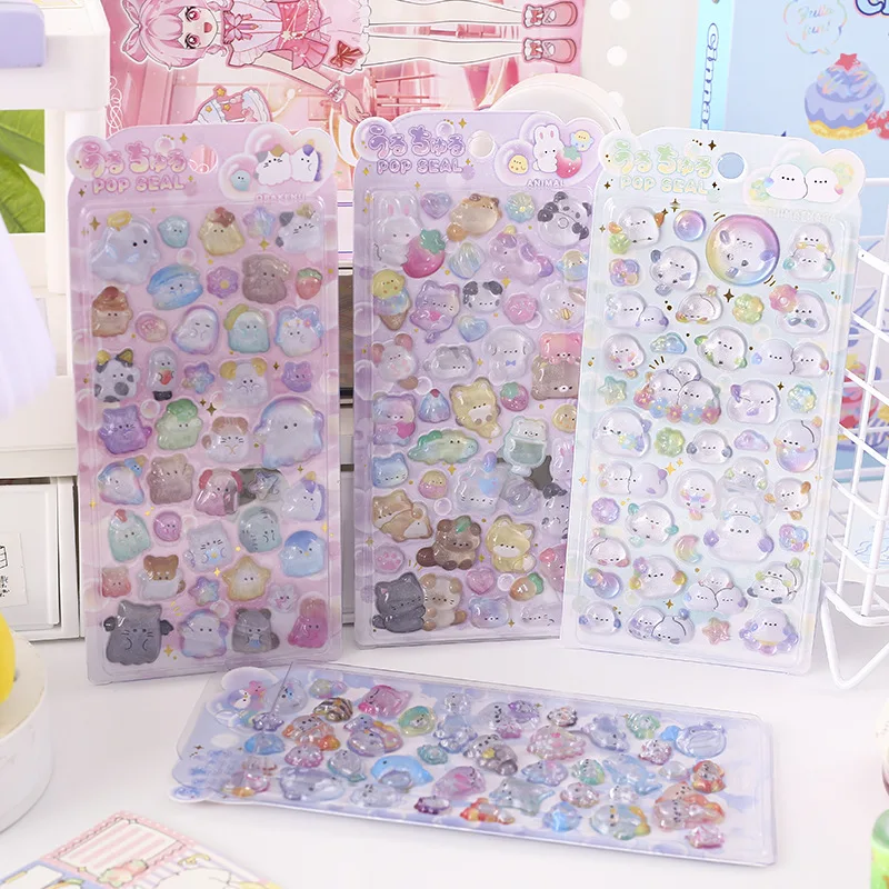 Cute 3D Stickers Cartoon Deco Stickers DIY Phone Luggage Motorcycle Laptop Suitcase Decal Sticker - Image 4