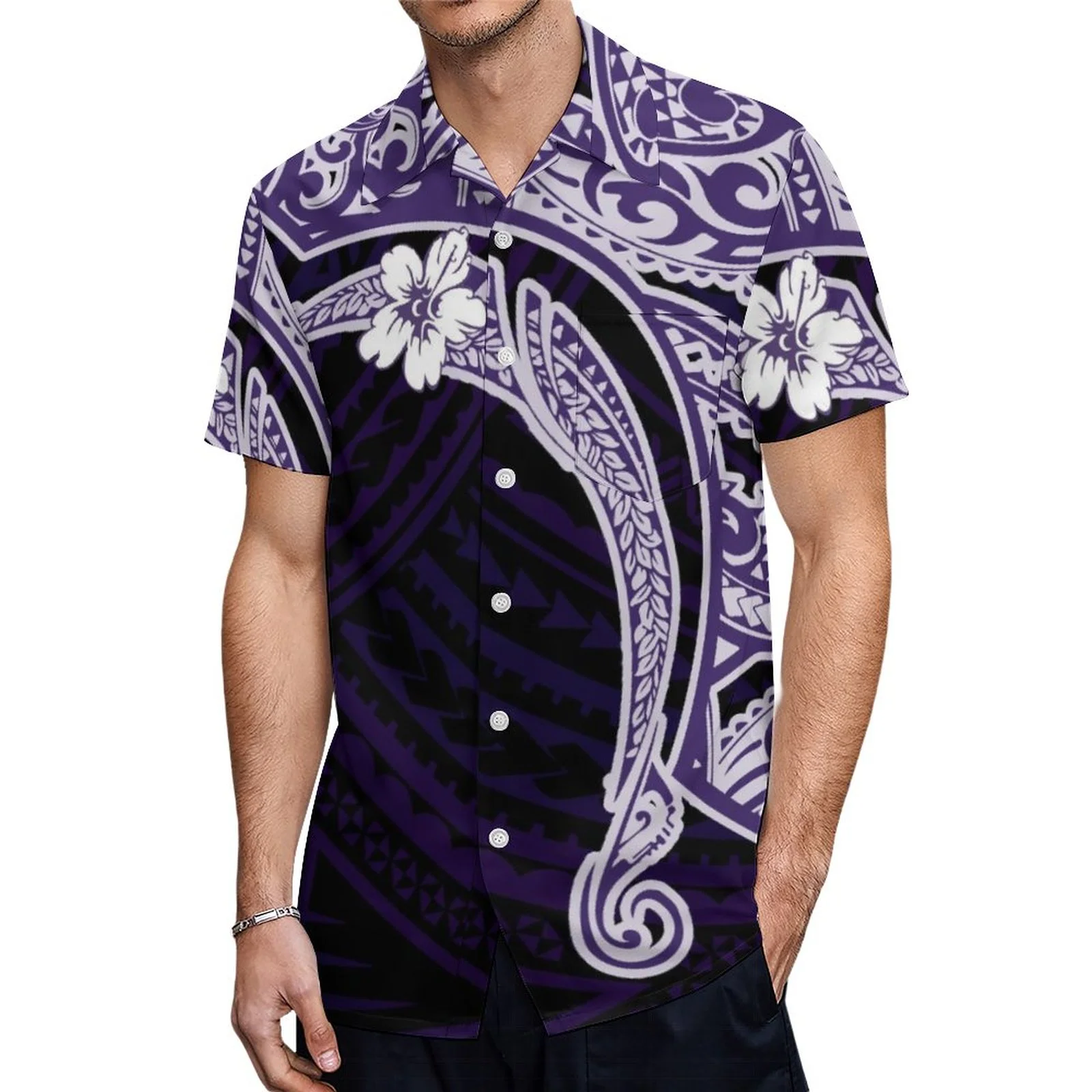 Polynesien Tribal Muster Puletasi Familie Aussehen Mutter Tochter Passenden Kleider Mama und Mich Kleidung Vater Sohn T-shirts Outfits