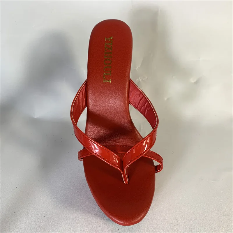 LAIJIANJINXIA New 15CM/6inches PU Upper Fashion Sexy Exotic High Heel Platform Party Women Slippers Pole Dance Shoes T-15-53-1