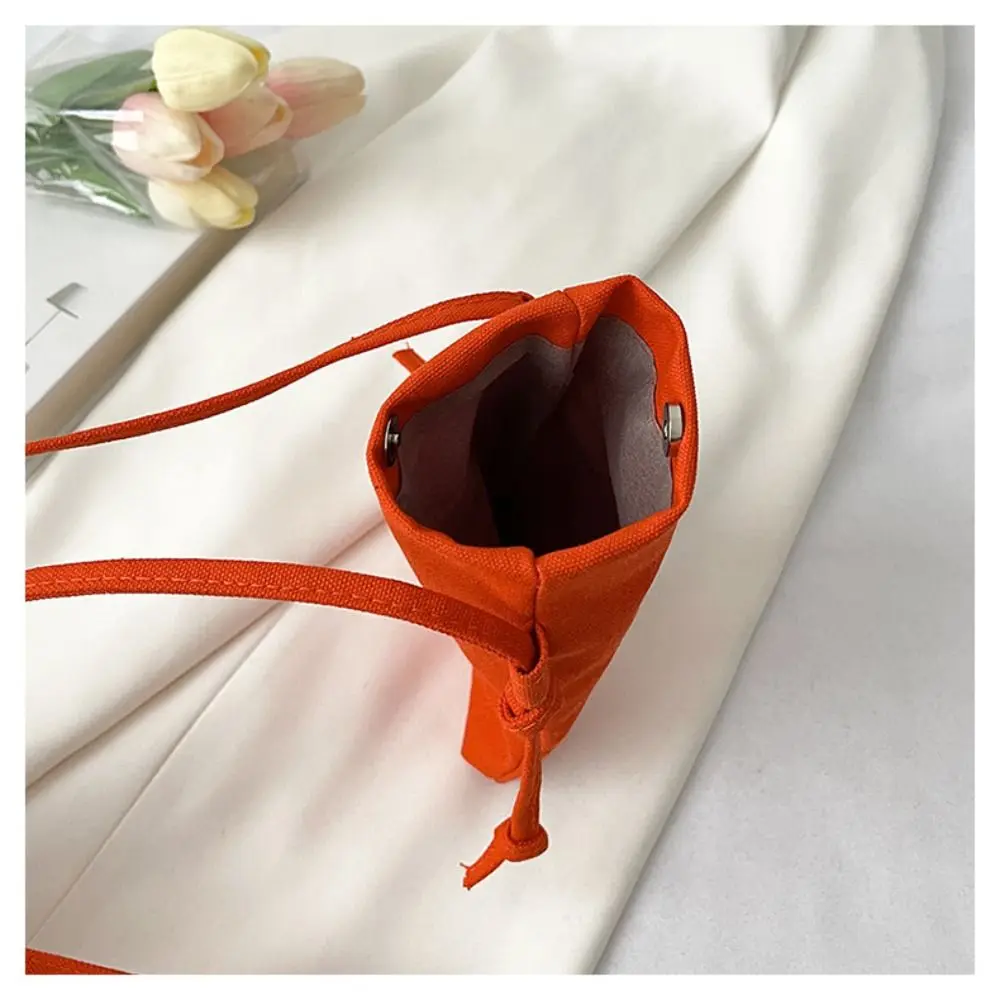 Fashion Canvas Mobile Phone Bag Light Weight All-match Small Crossbody Bag Hanging Neck Multifunctional Handbag Outdoor