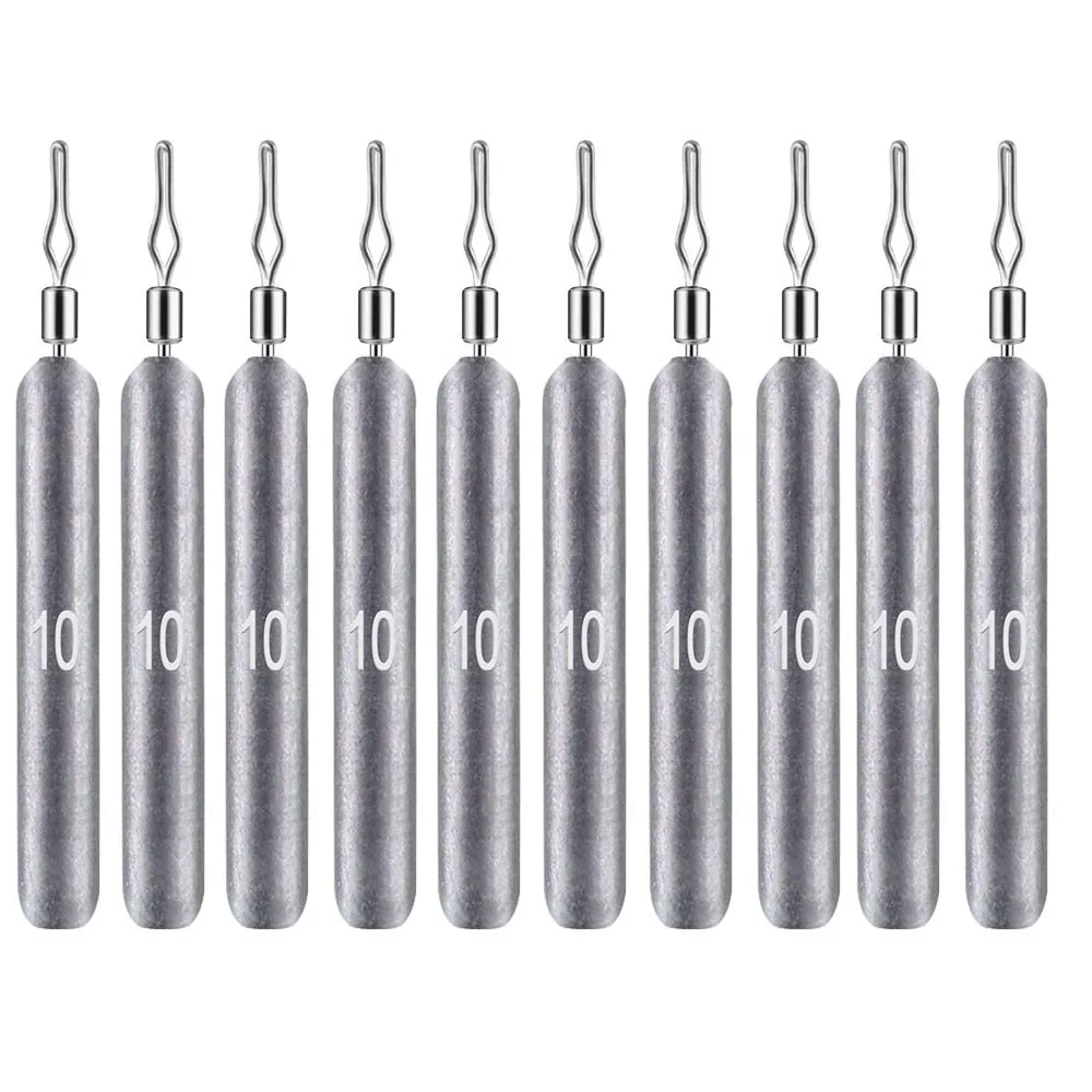 10pcs Fishing Sinker 3.5g 5g 7g 10g 14g 20g Drop Shot Weight Sinkers Fishing Tackle Accessories