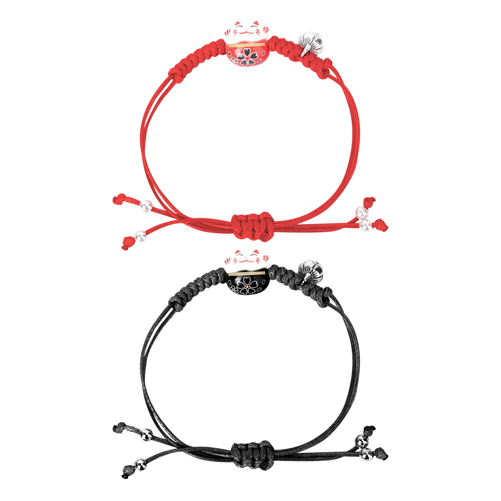

2 PCS Bracelet Hand Ornament Simple Style Bangle Ceramic Jewelry Ceramics Delicate Creative Woven Lovers