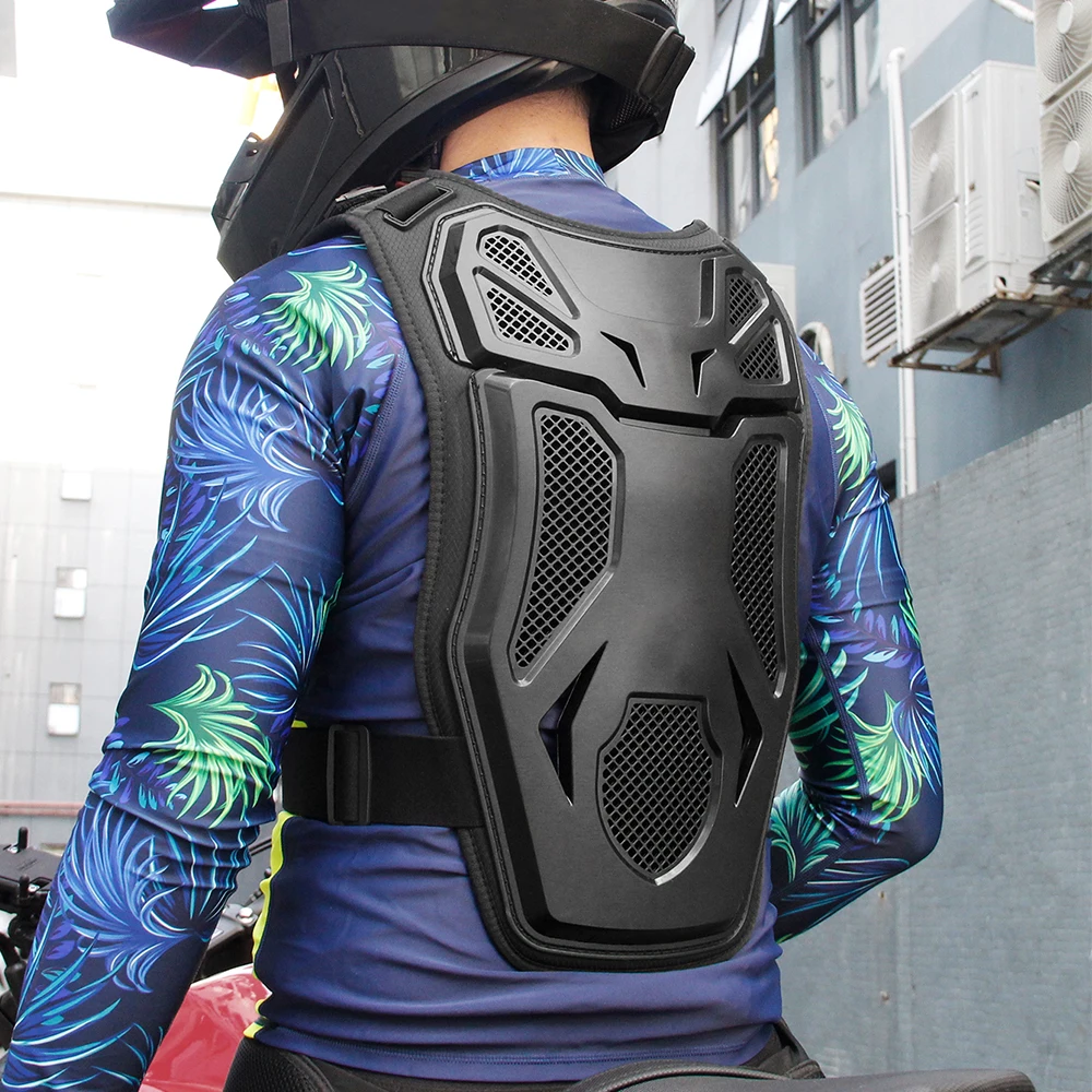 Men's Motorcycle Armor Vest Anti-fall Wear-resistant Motocross Jacket Body Armor Motorbike Chest Protector Moto Riding Clothing view 6