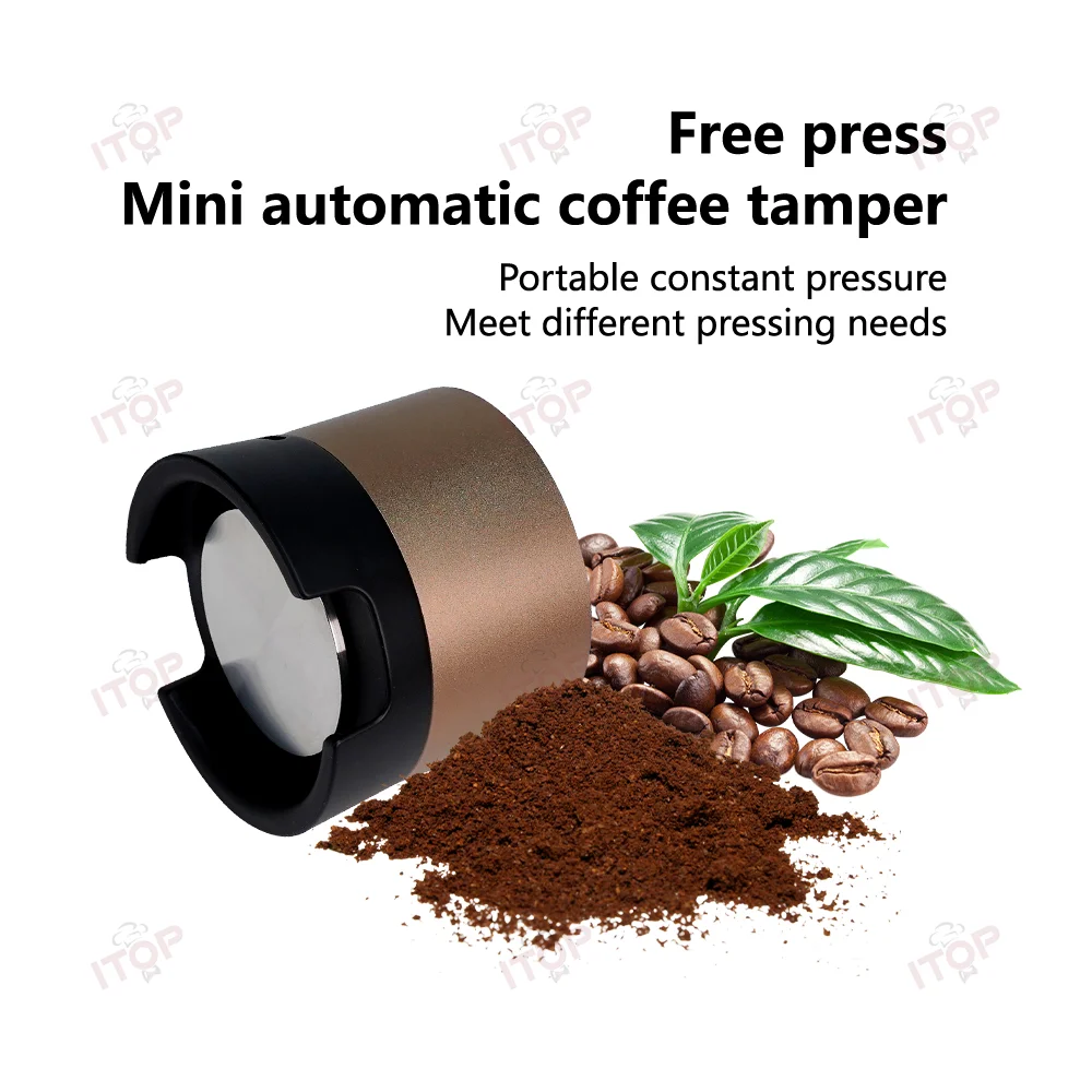 58MM Portable Coffee Tamper Electric Coffee Tamper Rechargeable Tamper Flat Espresso Coffee Tools