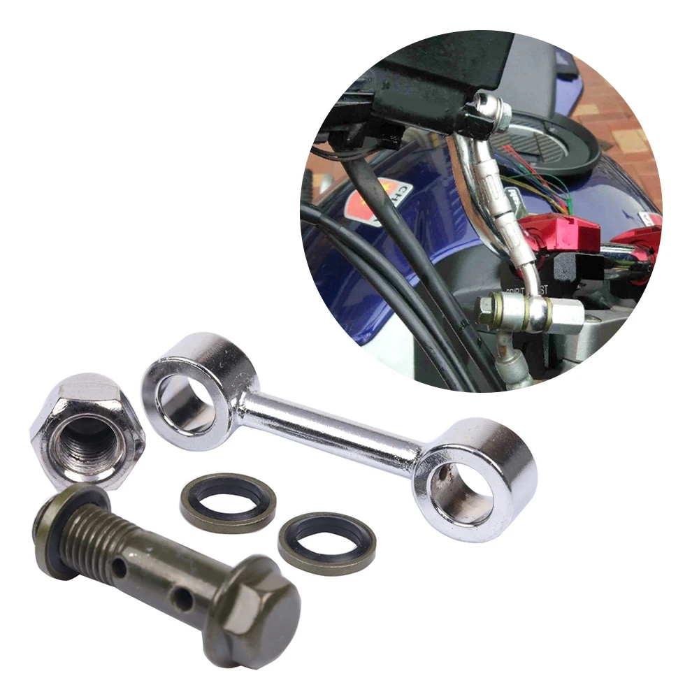 A48P-Motorcycle Hydraulic Brake Oil Hose Connector Modification Extension Tubing For Honda  Kawasaki Ducati SUZUKI