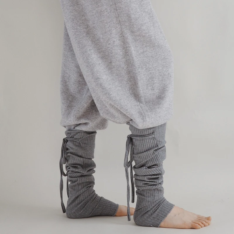 Japanese JK Y2K Spice Girls Strappy Socks Sets Retro Simple Ins Long Tube Cross Stepping Leggings Outdoor Knee Warmer Leggings