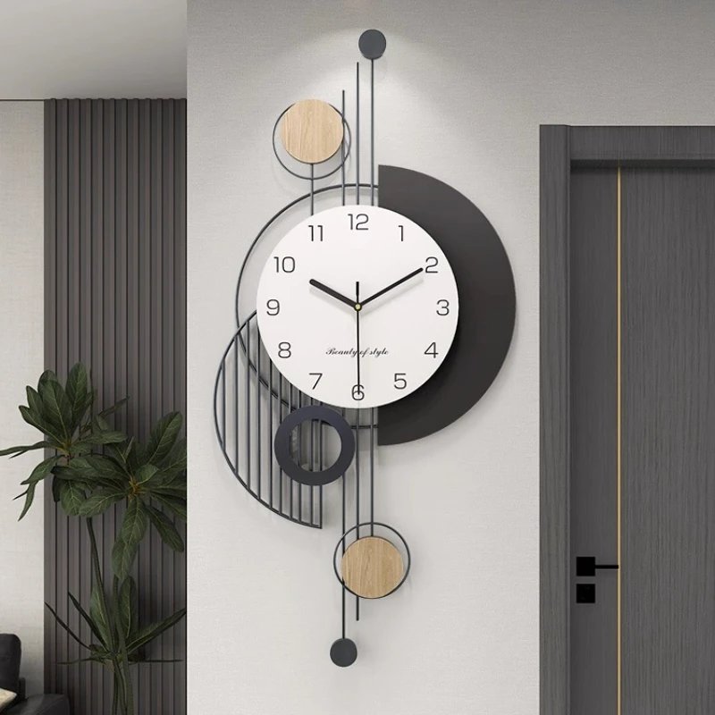 

2025 New Model Creativity Wall Clock Living Room Digital Clock Corridor Mural Luxury Mute Quartz Clock Watch Home Decor Items