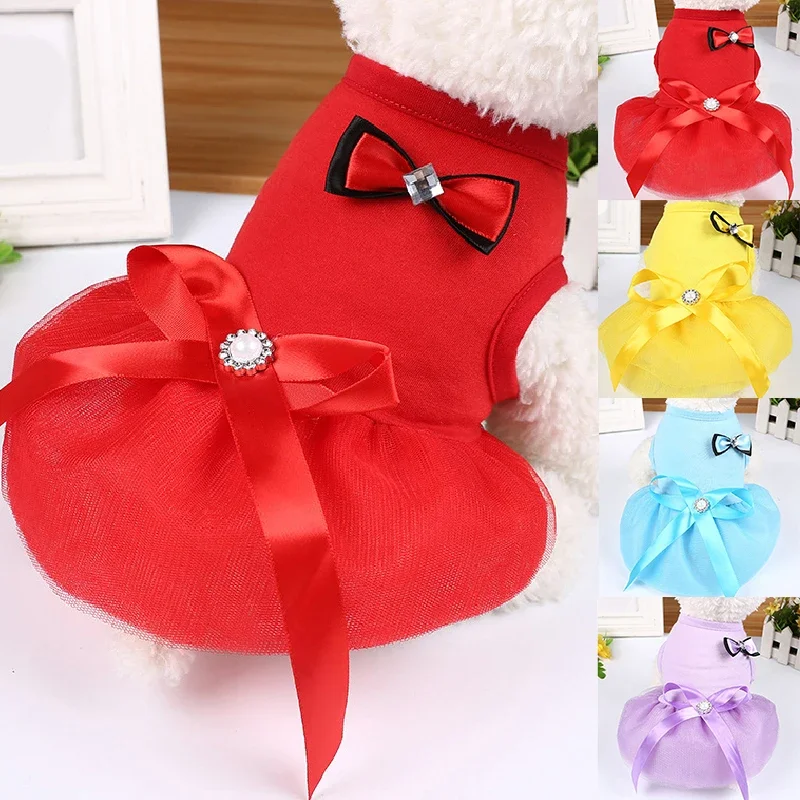 

Pet Dog Clothes Small Dog Dress Puppy Dresses Dog Costume Princess Cat Skirt Cat Clothes Chihuahua Apparel Elbise Chien