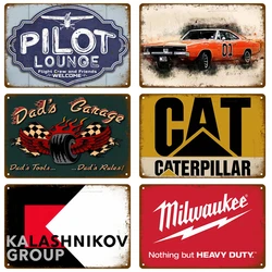 Metal Poster For Garage Workshop Car Parts Metal Sign Advertising Plate Home Wall Deocr Retro Auto Parts Sign Vintage Tin Sign