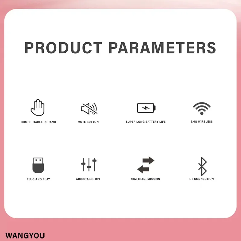 XIAOMI ماوس لاسلكي محمول متوافق مع بلوتوث 2.4 جيجا هرتز أوضاع مزدوجة فأرة كمبيوتر مع جهاز استقبال للكمبيوتر المحمول والكمبيوتر المحمول ماك بوك