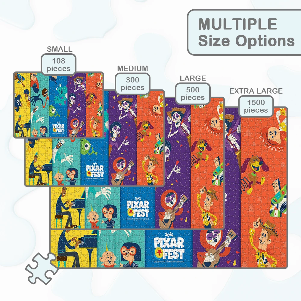 ピクサー フェスト キャラクター パズル 大人用 クラシック ディズニー 漫画 シリーズ ゲームとパズル 108/200/300/500/1000/1500 ピース パズル