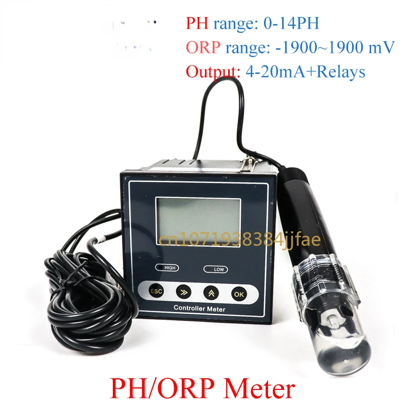 Medidor de Ph Industrial en línea de alta calidad, medidor de Ph Digital, sonda de electrodo de Ph, probador de líquido