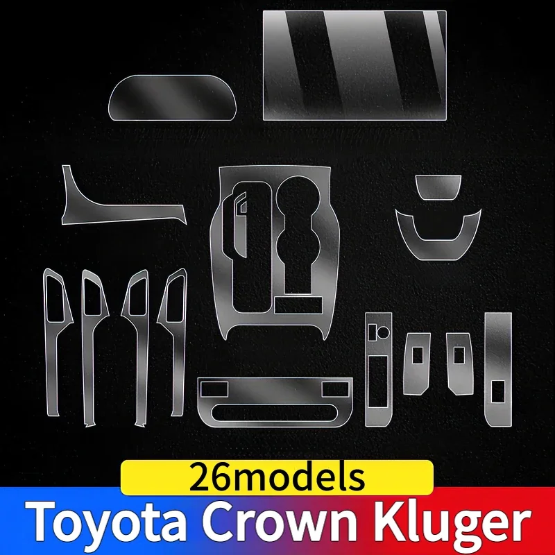 For Toyota Crown Kluger 26 Dashboard Multimedia GPS Console Navigation Transparent Anti-Scratch Protection Film Modification