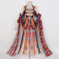 Dunhuang Feitian Exotic Style Improved Han Element Desert Western Regions Hanfu Set Fairy Kei Clothes Elegant Skirts Silk Shawl