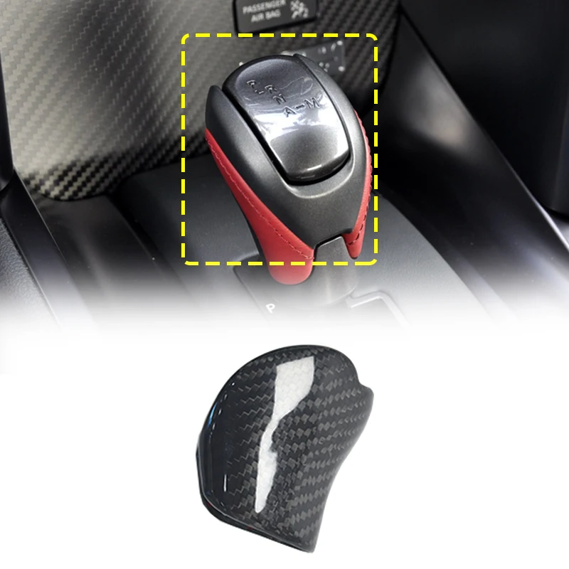 

For Nissan GTR R35 2008-2016 Real Carbon Fiber Gear Shifter Head Cover Interior Decorate Car Accessories