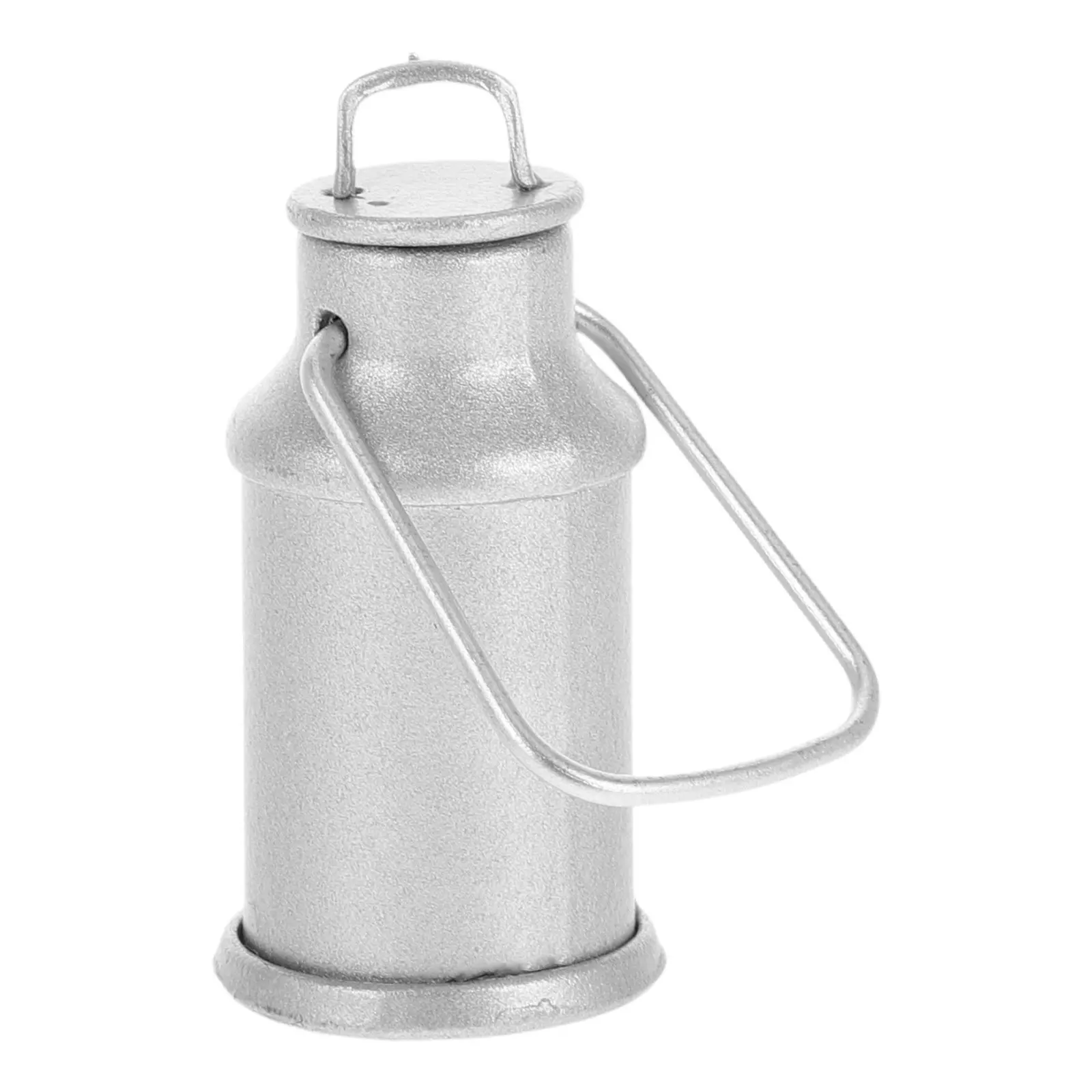 Mini Metal Milk Jug Miniature Kitchen Scene Prop Mini House Pretend Pot Miniature Water Pot Grey Milk Jugs
