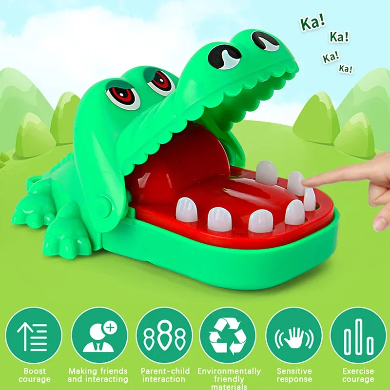 Mini Biter Crocodile With Keychain Small Gift Biter Bit Crocodile Toy Tricky Crocodile