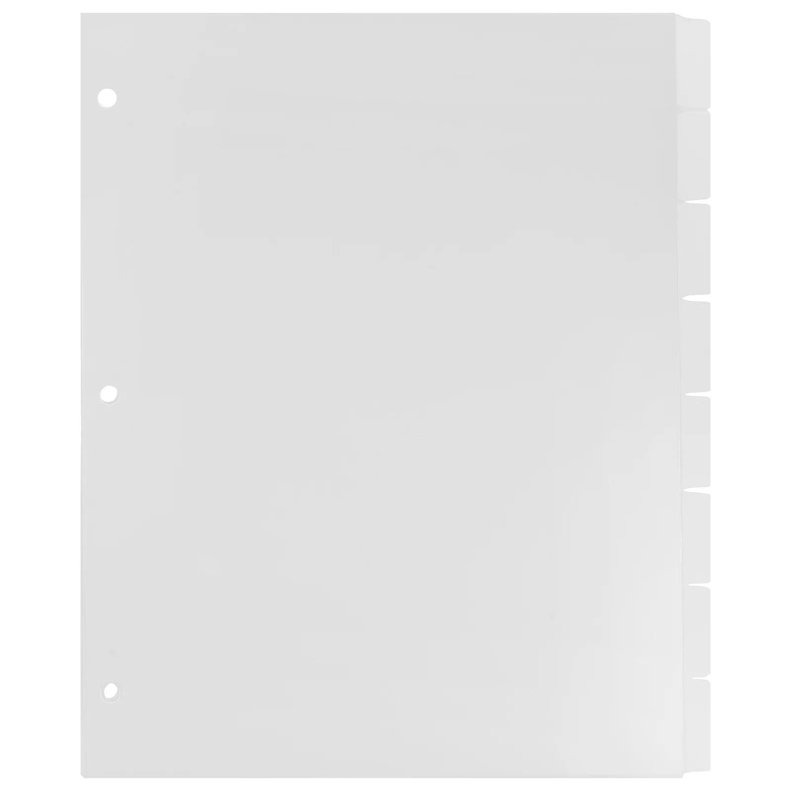 

A4 Index Divider Pages Plastic Binder Dividers Detachable For Planner Notebook Organizers Tabbed Separator Sheets Divider