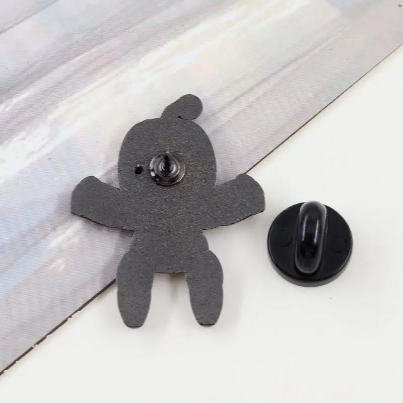 Kawaii روبوت المينا دبوس لعبة عادية شخصية شارة الجدة متعة مجوهرات القبعات الجينز الزخرفية #6