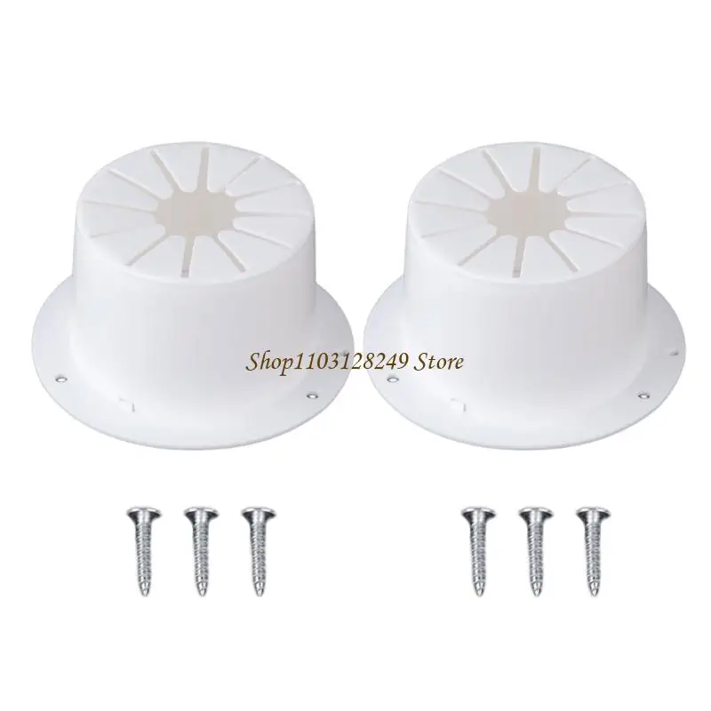 N5KD Travel Trailer Cable Access Hatches with Hinged Cover and Sliding Panel for Orderly Power Cord Passage at the Vehicle Body