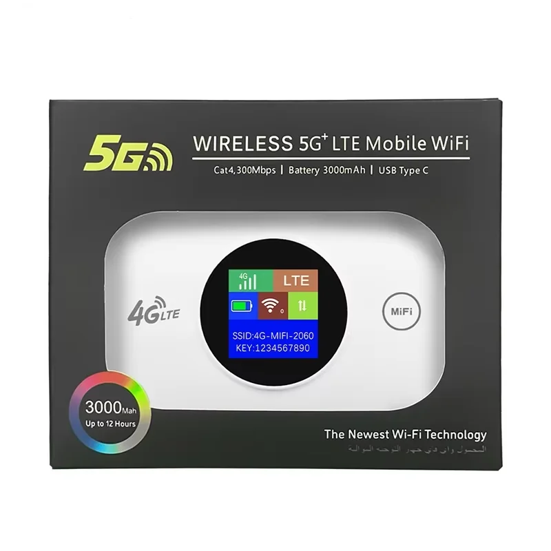 

4G Lte Router Wireless Wifi Portable Modem Mini Outdoor Hotspot Pocket Mifi 150mbps Sim Card Slot Repeater 3000mah