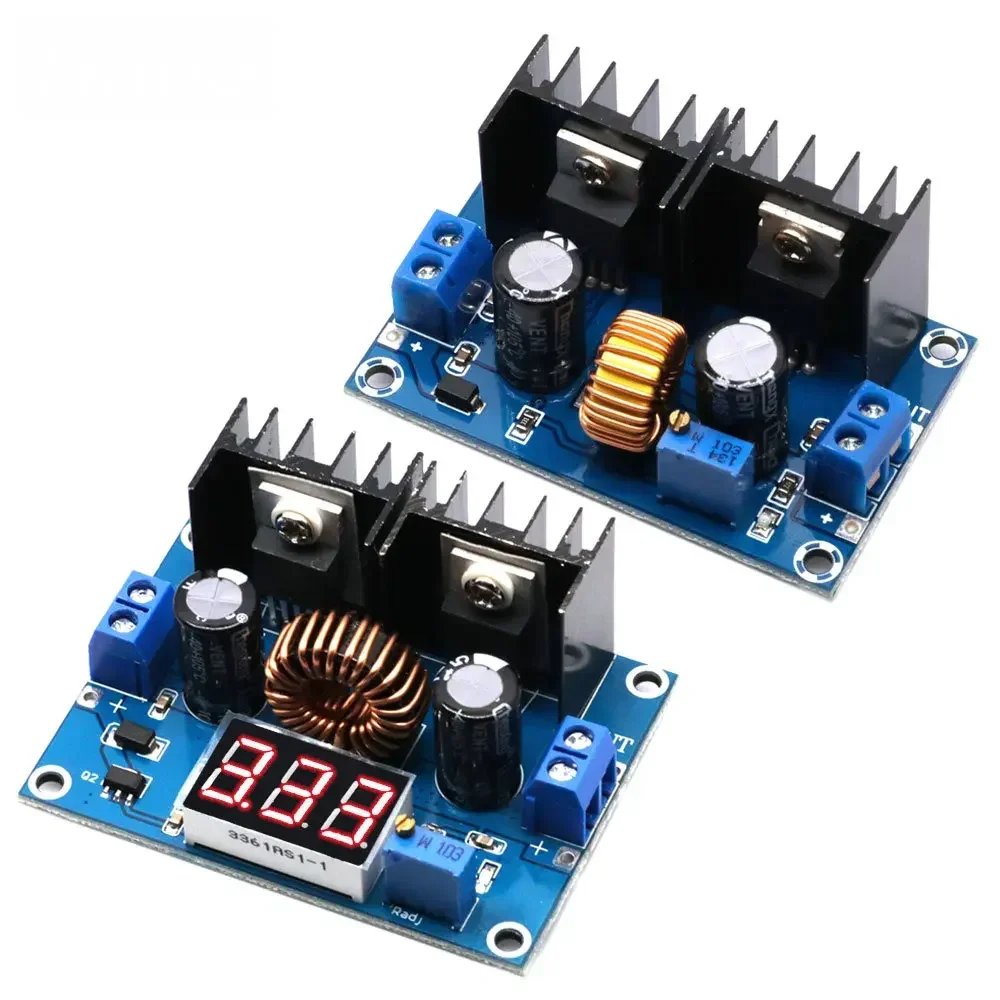 MH-ET LIVE LED Voltmeter PWM Adjustable 4-36V To 1.25-36V Step-Down Board Module XL4016 8A 200W DC-DC Power drop Module