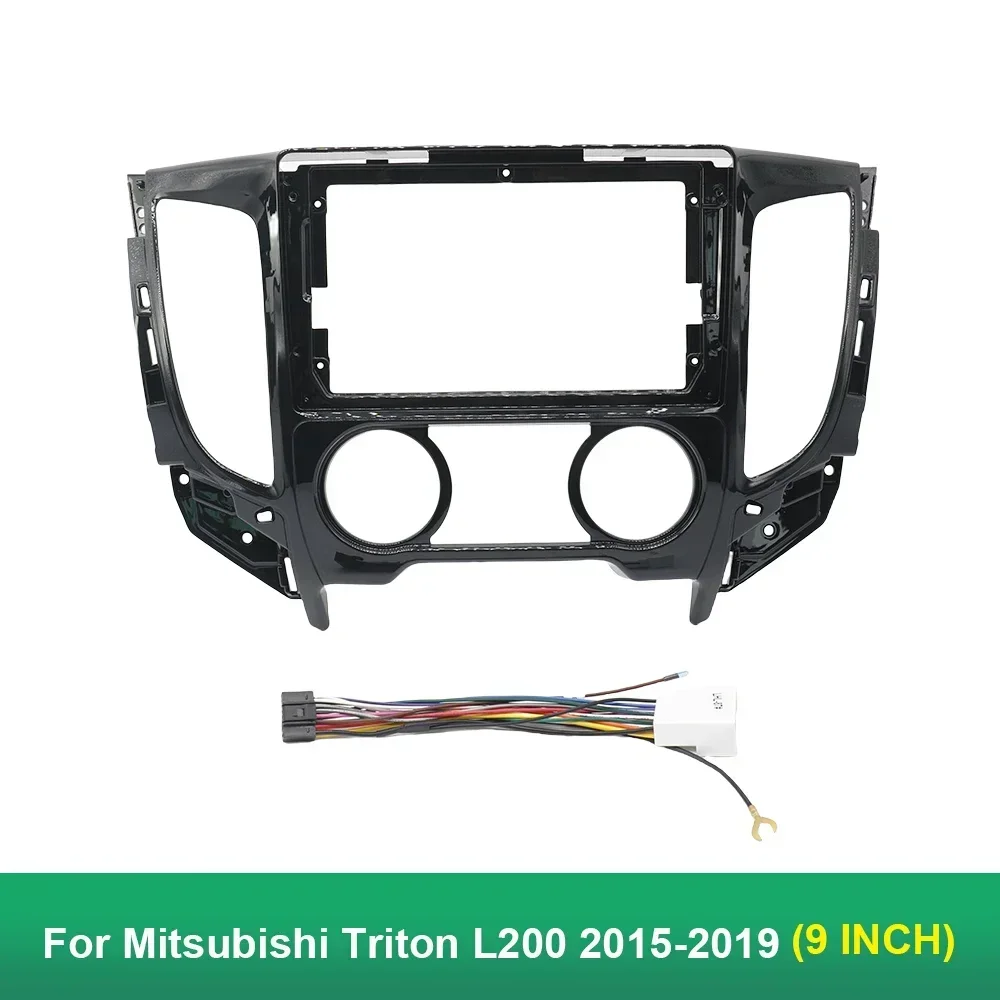 9 Inch Car Frame Fascia Adapter For Mitsubishi Triton L200 2015-2019 Android Radio Audio Dash Fitting Panel Kit