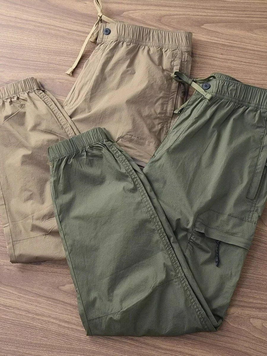 

Wear-Resistant Work Trousers for Men Casual Loose Fit Cargo Pants Summer Workwear Comfortable Breathable Cotton Blend