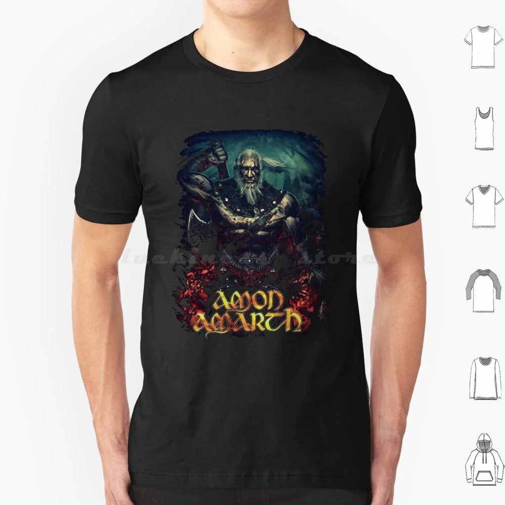 Swedish Metal Band T Shirt Big Size 100% Cotton Death Metal Amon Amarth Band Heavy Black Metal Music Johan Hegg Musician