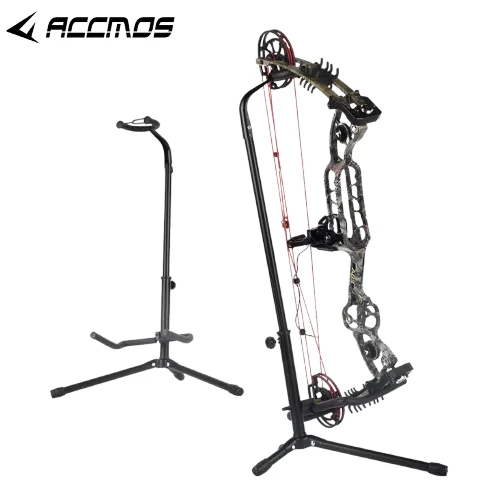 Compound Bow Stand Bow Holder Standing Adjustable Height Removable Bracket Foldable For Most Compound Pulley Bows