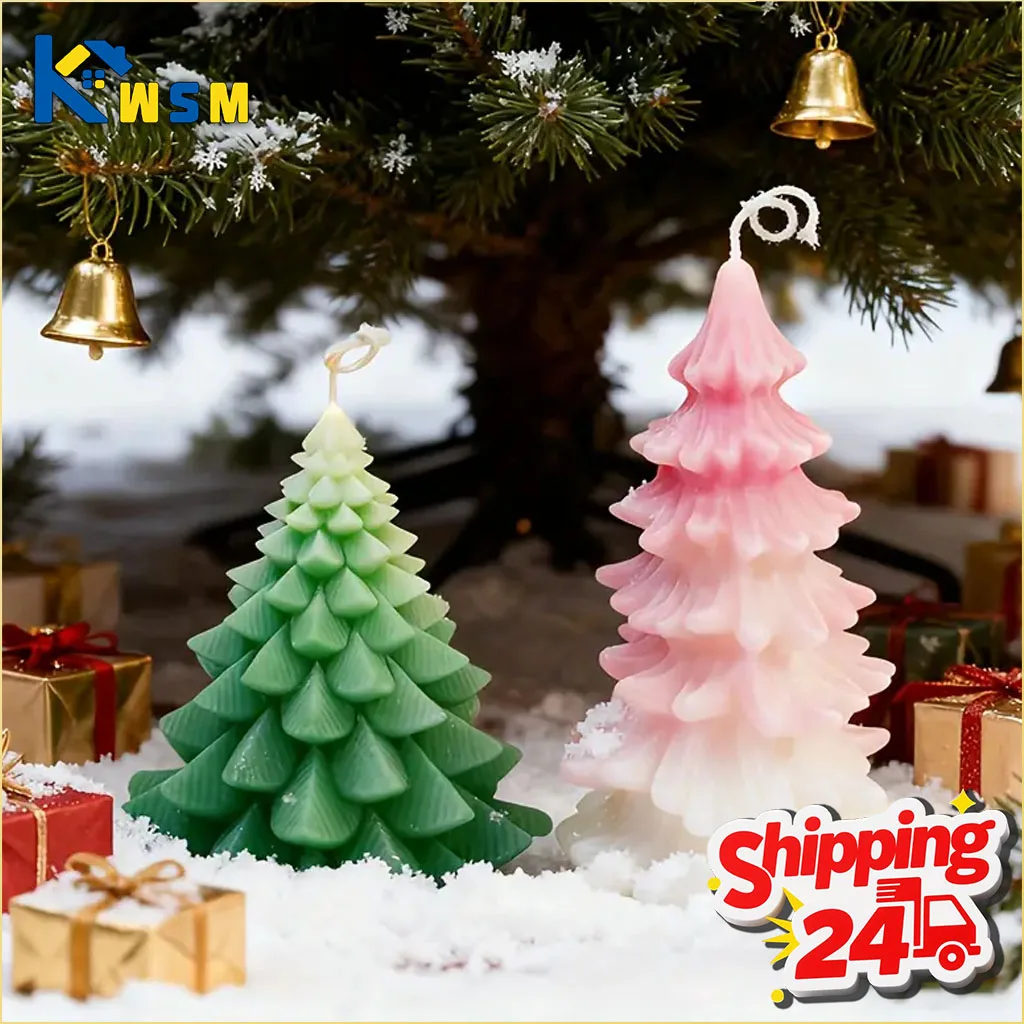 3D-Weihnachtsbaum-Silikonform für die Kerzenherstellung, Party-Dekoration und Heimdekoration, perfekt für Feiertage