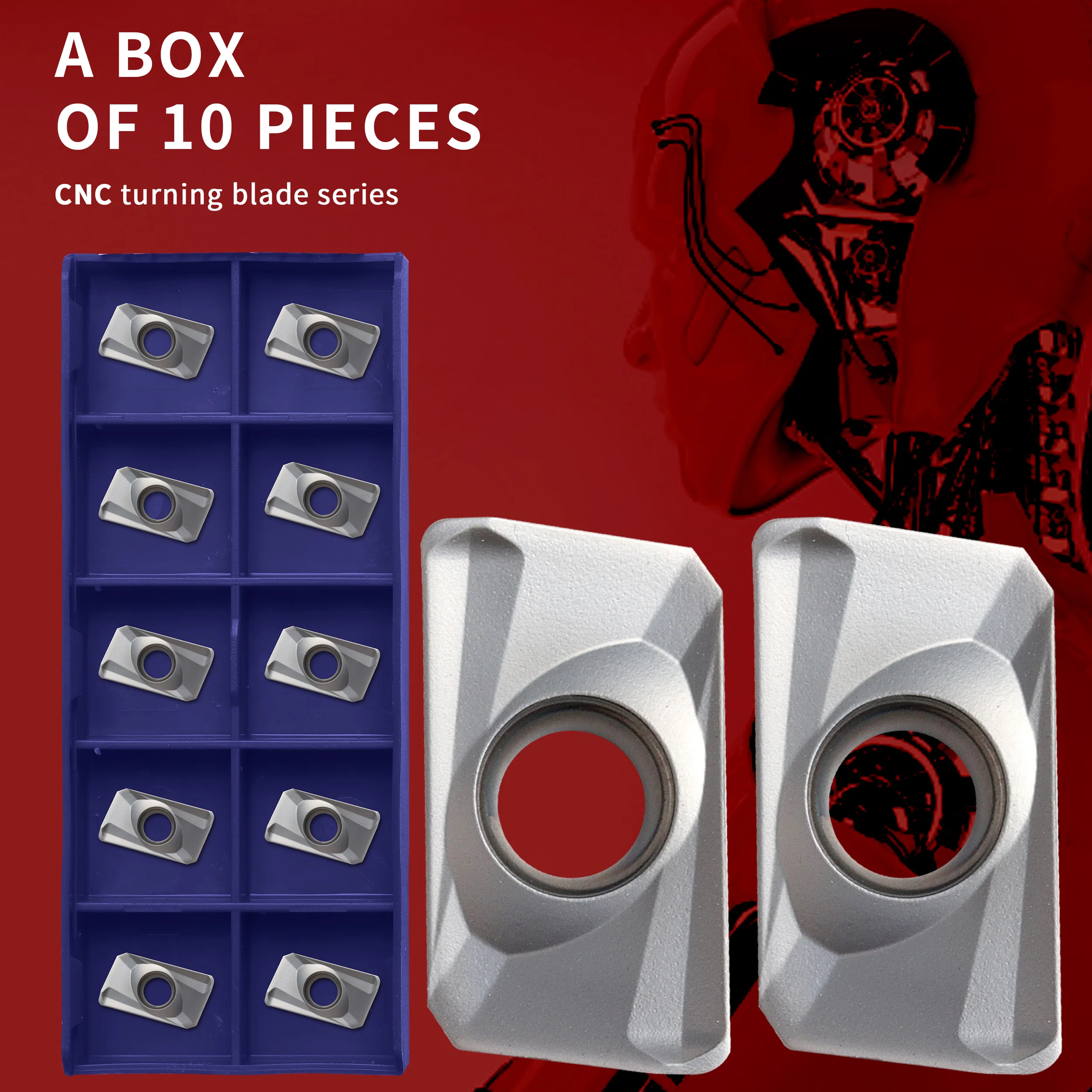 10pcs APKT1604 APMT1604 PDTR LT30 Carbide Cutting inserts CNC lathe tools Milling inserts Aluminum turning tools Turning inserts