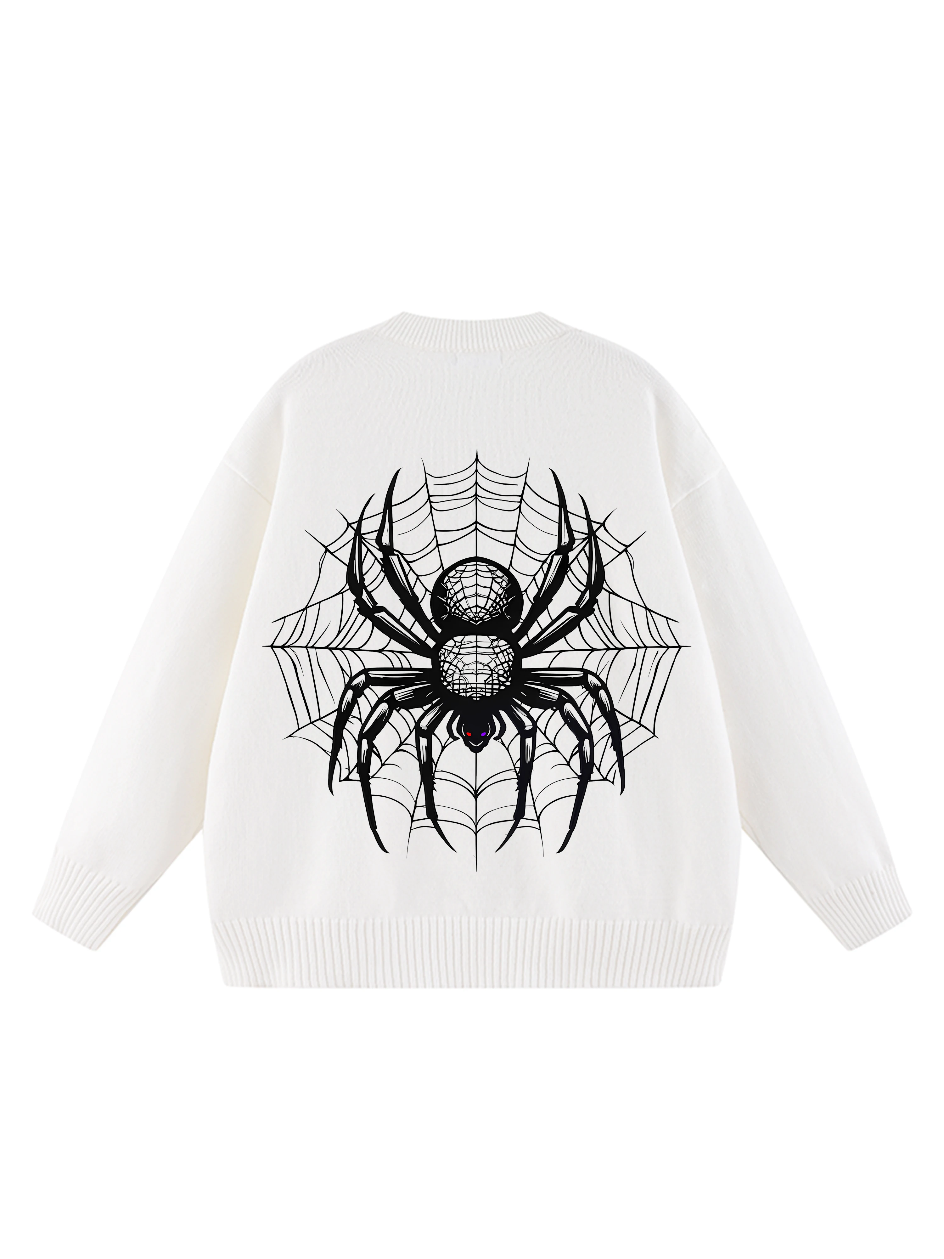 2024 Spider Web Pattern Versatile Loose Casual Sweater for Men and Women